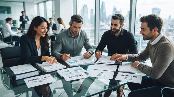 Editorial illustration for Four Due Diligence Areas Every Startup Founder Must Prepare Before an Enterprise Acquisition