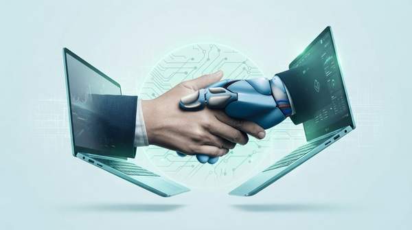 Editorial illustration for Four Principles CHROs Can Use to Adapt Leadership for AI, From The Conference Board