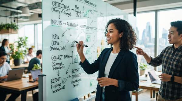 Editorial illustration for How to Build Your First Social Impact Measurement Framework: A Step-by-Step Guide for Social Entrepreneurs